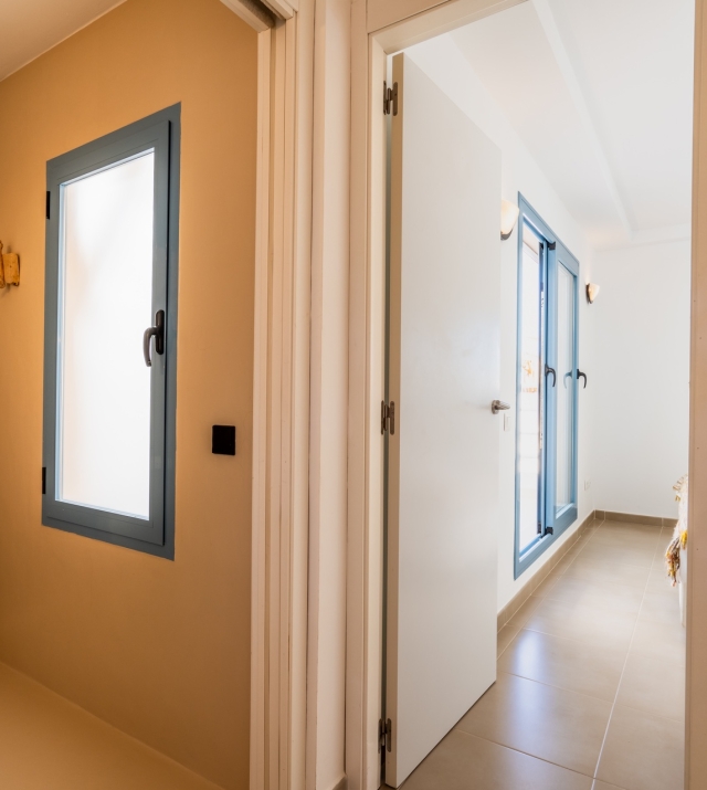 Resa Estates Ibiza sale ted koop Cala Tarida patio townhouse hallway.JPG